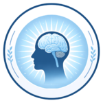 make a logo i wanna have a head with a brain , brain like emiting aura hypnotherapy business